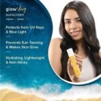Aqualogica Glow+ Dewy Sunscreen SPF 50 PA++++ with Papaya & Vitamin C | For Oily, Combination & Dry Skin Type | UVA/B & Blue Light Protection | Fragrance-Free | For Men & Women | 50g x 2 - Fast UK Delivery - Image 6