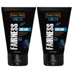 INDUS VALLEY MEN Fairness Cream For Natural Fair Look - Set of 2 (100 * 2=200 ml) - Fast UK Delivery