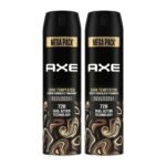 Axe Dark Temptation Men's Deodorant, Long Lasting Deodorant Spray For Men With An Irresistible Scent 215ml, Pack of 2 - Fast UK Delivery