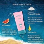 Aqualogica Radiance+ Dewy Sunscreen SPF 50+ PA+++ | Lightweight texture for oily, combination, acne prone skin | Broad spectrum protection | No white cast, Non greasy | For Men & Women | 80g - Fast UK Delivery - Image 4