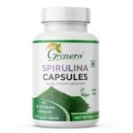 Grenera Spirulina Capsules, 90 Vegetarian Capsules, 1000 mg Supplement for Weight loss and Immunity Booster, Nutrient Dense Superfood - Fast UK Delivery