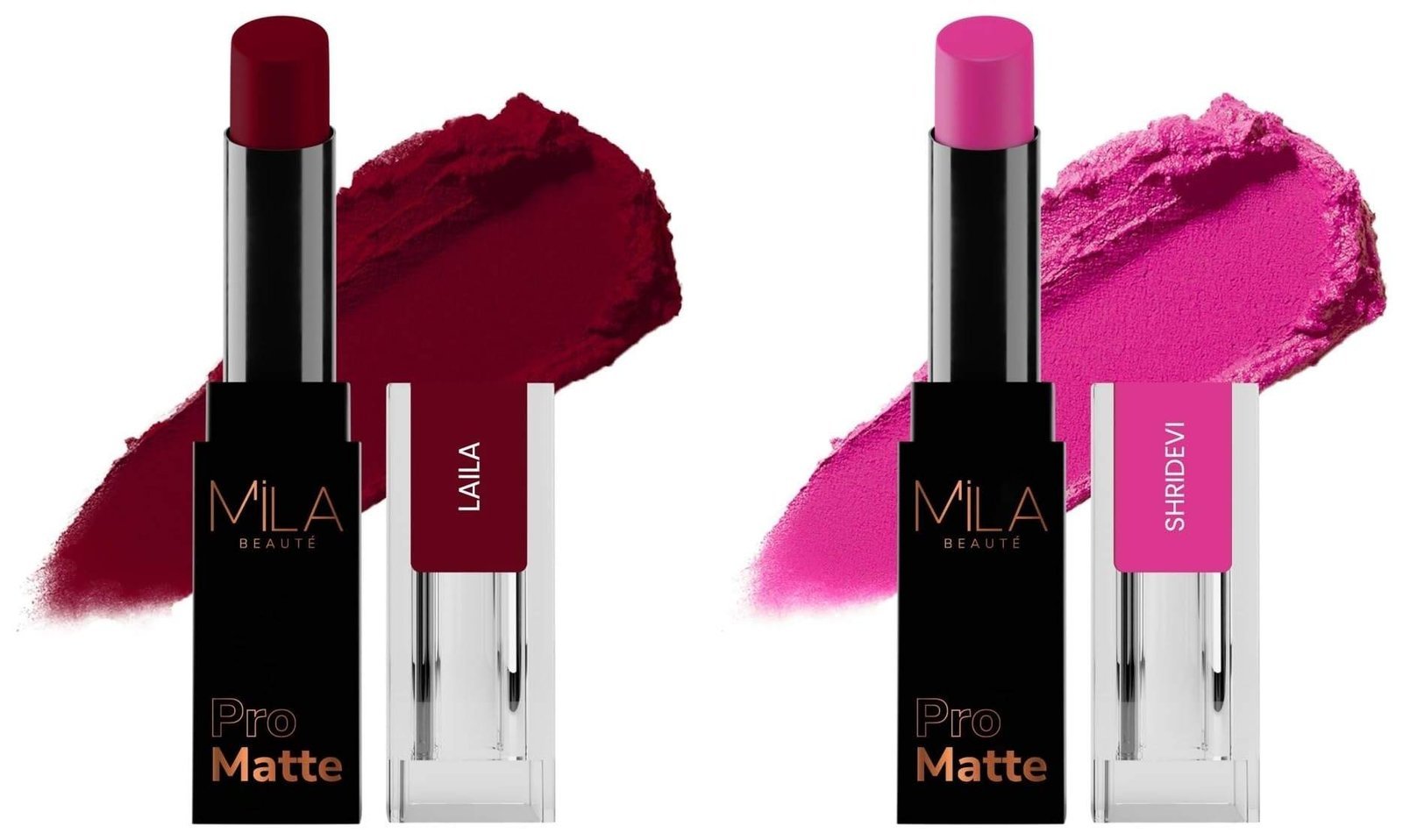 uk61THN6hOZL-1.jpg MILA Beaute Pro Matte Lipstick | Creamy Matte Lipstick | Shade - Laila, 4.2g Pro Matte Lipstick | Creamy Matte Lipstick | Shade - Shridevi, 4.2g - Fast UK Delivery - Image 1
