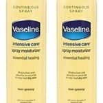 Vaseline Spray and Go Moisturizer in Total Moisture, Pack of 2, 6.5 Ounce - Fast UK Delivery