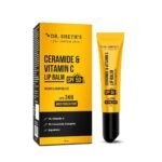 Dr. Sheth's Ceramide & Vitamin C Lip Balm | Heals Dry & Chapped Lips 24H Moisturization| Sun Protection with SPF 50+ PA+++| Barrier Repair |Non Sticky | Non greasy|Lightweight| All Genders| 10g - Fast UK Delivery