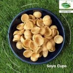 Organic Bites Roasted SOYA Cups Katori Healthy Snacks | Masala Flavour I Namkeen & Evening Party Munch Anytime Crunchy Katori Snack -400 gm - Fast UK Delivery - Image 2