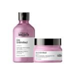 L'Oreal Professionnel Liss Unlimited Shampoo With Pro-Keratin And Kukui Nut Oil For Rebellious Frizzy Hair, Serie Expert, 300Ml - Fast UK Delivery
