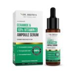 Dr. Sheth's Non-Irritating Ceramide & 10% Vitamin C Ampoule Serum | Reduces Dullness & Dark Spots | Brightens & Repairs Skin Barrier | For Beginners | 99% Pure Grade Vitamin C | All Skin Types | 30 ml - Fast UK Delivery