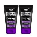 WOW Skin Science Activated Charcoal Peel Off Face Mask - No Parabens & Mineral Oils, 100 ml (Pack of 2) - Fast UK Delivery