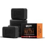 Beardo Jamaican Rum Perfumed Luxury Soap for Men, 75g X 5 | Deep Cleanses Skin Pores with Activated Charcoal | Soaps for Bath | Repairs broken skin| Long Lasting Fragrance | All Skin Type - Fast UK Delivery