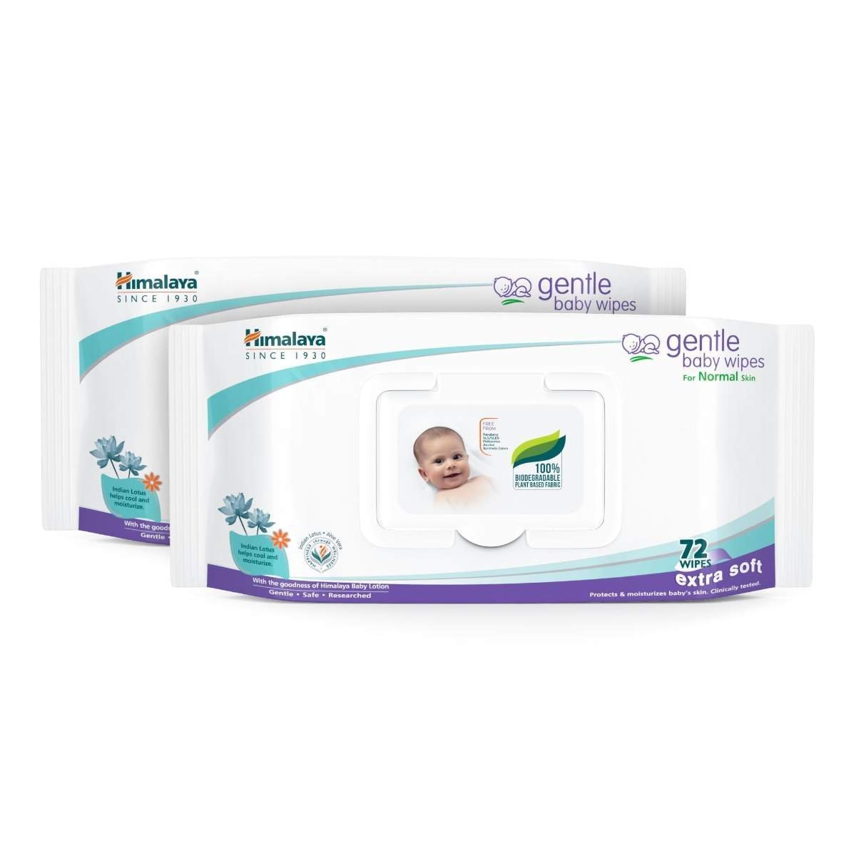 uk61U4XMDYFL-1.jpg Himalaya gentle Baby Wipes (72 Wipes, Pack of 2) - Fast UK Delivery - Image 1