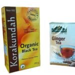 KORAKUNDAH Organic Black Tea 250 g|CHAMRAJ Ginger Tea 25 Dip Bags |Pack of 2|Total 300g|India's Finest Chamraj Nilgiri Tea - Fast UK Delivery