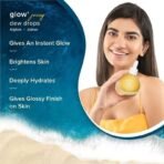 Aqualogica Glow+ Juicy Dew Drops Illuminating Serum for Instant Glow for Men & Women - with Papaya & Vitamin C -For Glowing, Oily & Dry Skin 30ml - Fast UK Delivery - Image 4