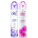 Godrej aer spray, Air Freshener for Home & Office - Violet Valley Bloom & Petal Crush Pink | Long-Lasting Fragrance | Pack of 2 (240 ml each) - Fast UK Delivery
