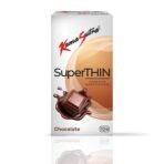 KamaSutra Superthin Chocolate Flavoured Condoms For Men 10 Count | Suitable for use with lubes & toys - Fast UK Delivery