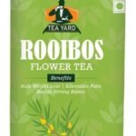Tea Yard Rooibos Flower Tea Low Caffeine |Natural Flavoured Beverage | Decaf Herbal Tea, Refreshment Drink, Healthy Tisane in Pet Jar (70g) - Fast UK Delivery