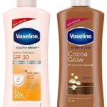 Vaseline Intensive Care Cocoa Glow Body Lotion, 400ml & Sun & Pollution Protection SPF 30 Body Lotion, 400ml - Fast UK Delivery