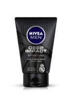 NIVEA MEN Deep Impact Face Wash 100g | With Black Carbon | Intense Clean, For Beard & Face | Removes Oil and Impurities - Fast UK Delivery