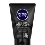 NIVEA MEN Deep Impact Face Wash 100g | With Black Carbon | Intense Clean, For Beard & Face | Removes Oil and Impurities - Fast UK Delivery