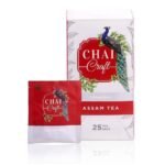 Chai Craft Assam Tea, Natural Organic & Healthy for Fresh Start, Energetic, Brisk and Robust Flavor Black Tea, Control weight (25 Tea Bags) - Fast UK Delivery