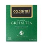 Golden Tips Healthy/Natural and Organic Darjeeling Green Tea Bags (100 Bags, 200 Gram) - Fast UK Delivery
