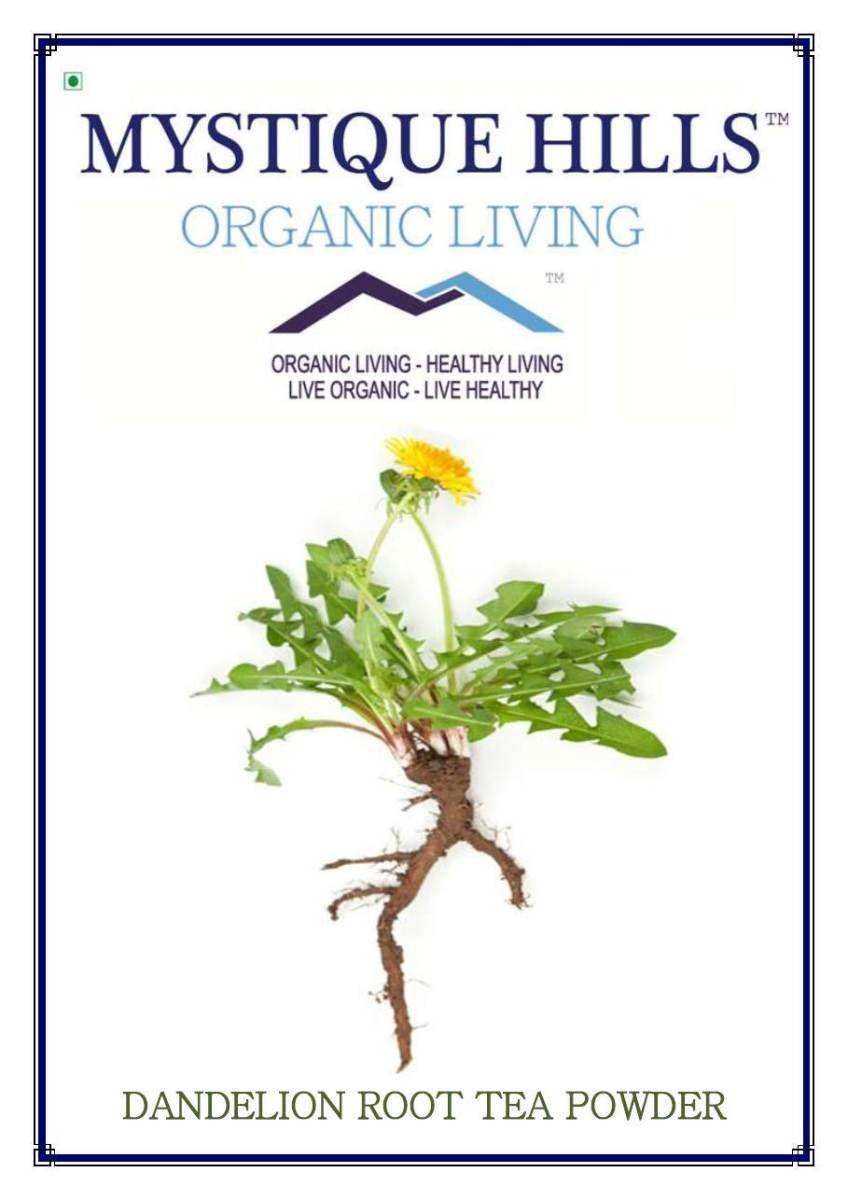 uk61WFthFRPKL-1.jpg Mystique Hills Organic Himalayan Raw Dandelion Root Tea Powder 50 g - Fast UK Delivery - Image 1
