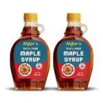 Abbie's Pure Maple Syrup, 334.6 g (250 ml - Pack of 2), Non GMO, Gluten Free, Product of Canada, Grade A,Rich Taste, Good for Pancakes, Waffles, Oatmeal, Granola, Frosting, Marinade Dressing - Fast UK Delivery