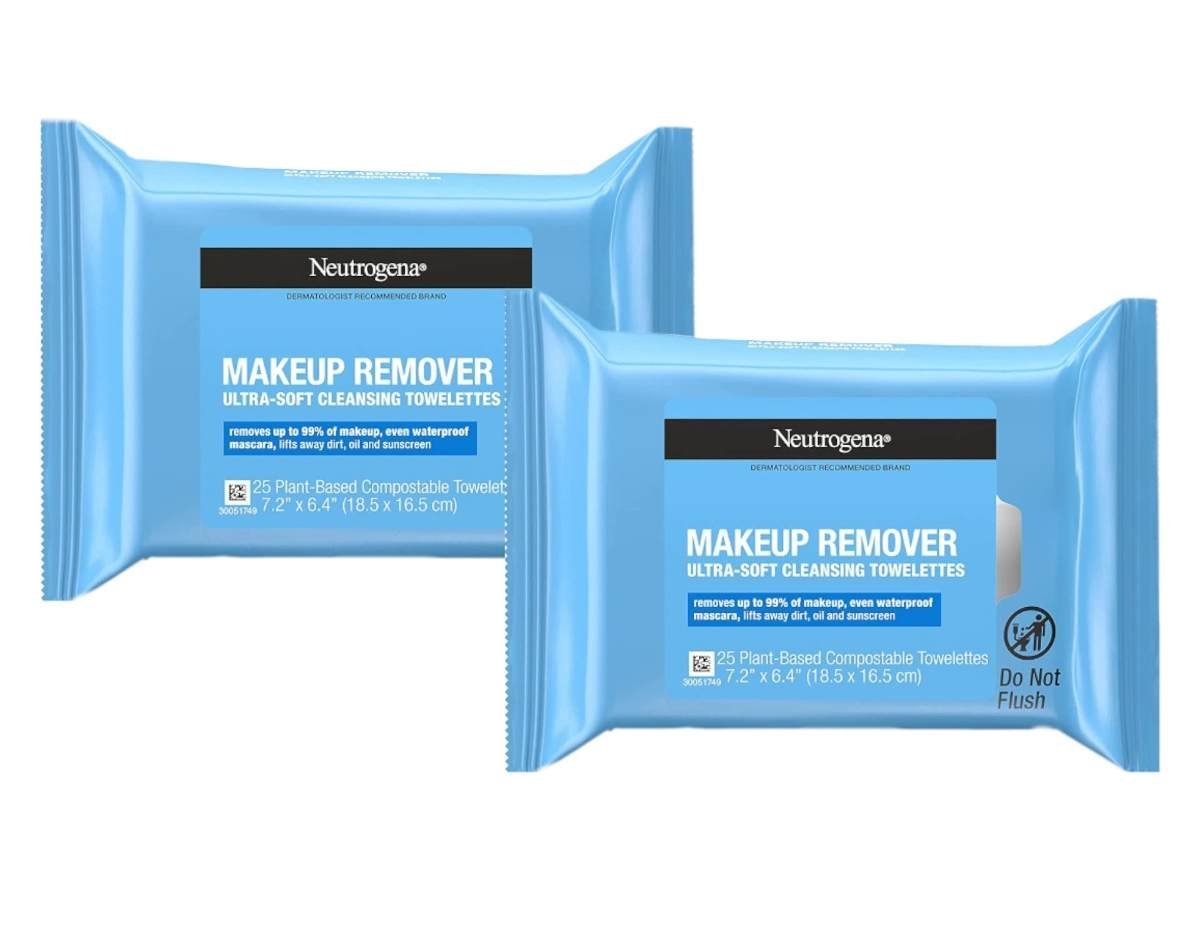 uk61WnpGihkyL-1-1.jpg Neutrogena Makeup Remover Cleansing Towelettes 25 ct 2 Pack - Fast UK Delivery - Image 1