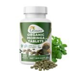 Grenera Organic Moringa Tablets 120 nos, Drumstick Leaf Powder Tablets, Super-Food Shigru, Vegan, Gluten Free, Non GMO