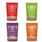 Rooted Delights All Time Favorite Makhana Combo Pack of 4 (35 g Each) Wellness in Every Crunch, Palm Oil Free, Roasted Foxnuts, Gluten Free, Low Calorie Healthy Snack | High Protein Roasted Makhana | Rich in Fiber - Fast UK Delivery