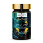 Kapiva Shilajit/Shilajeet Gold 60 Capsules | Contains 24 Carat Gold | For Stamina, Muscle Growth & Energy | Ashwagandha, Gokshura, Safed Musali & Other Action Herbs & 100% Ayurvedic - Fast UK Delivery