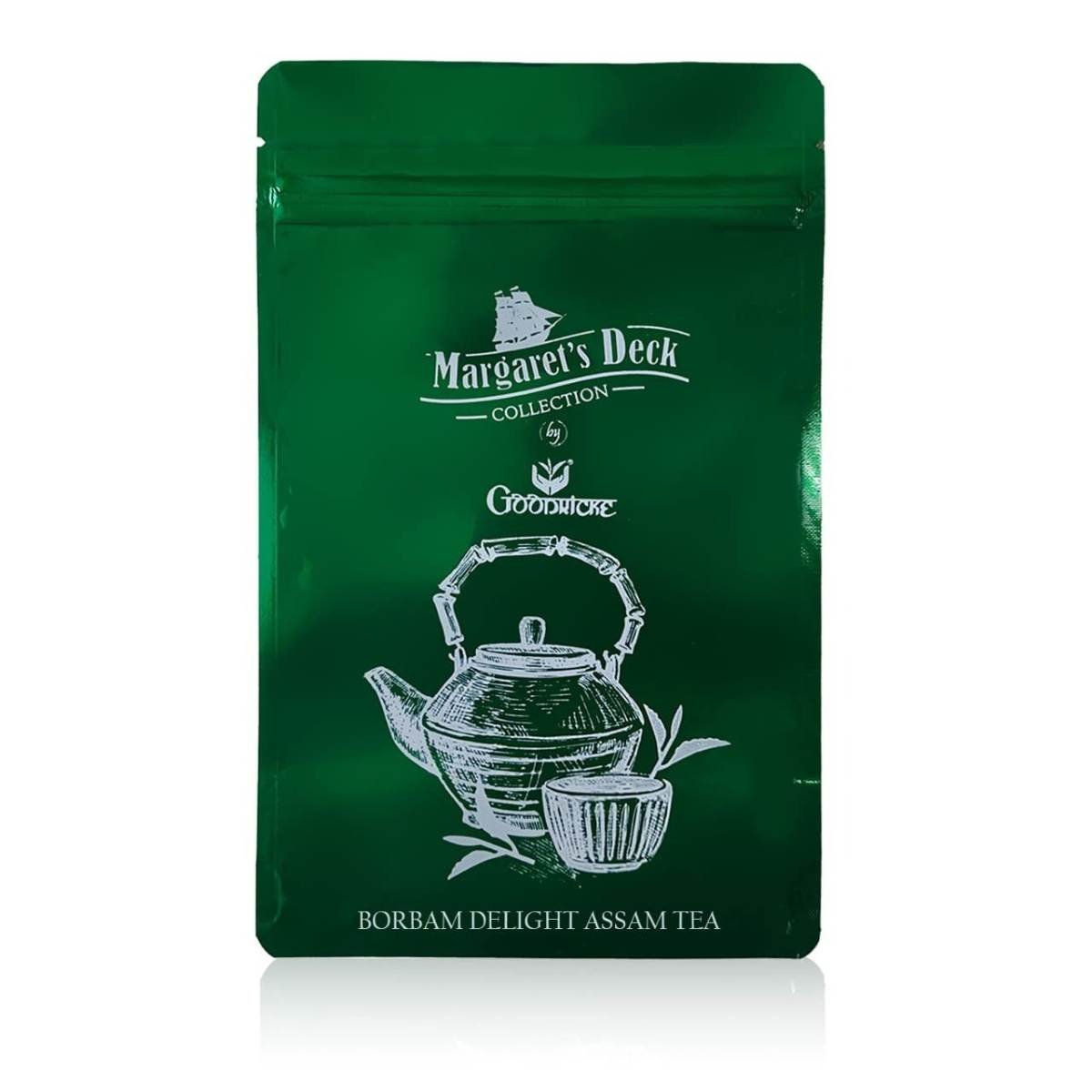 uk61XNocM9eBL-1.jpg GOODRICKE Borbam Delight Assam Black Tea - 250 gm | 100% Pure & Fresh Loose Leaves | Single Estate | Richer Taste & Flovour | Irresistible Aroma - Fast UK Delivery - Image 1