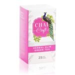 Chai Craft Herbal Slim Green Tea (25 Teabags) | Helps In Weight Management & Detoxification | Detoxifying Herbal Tea - Fast UK Delivery