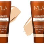 MILA Beaute Longwear Weightless Foundation | Liquid Foundation | Shade - (201 Natural, 30ml) & (204 Soft Beige, 30ml) - Fast UK Delivery