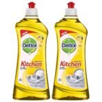 Dettol Kitchen Dish and Slab Gel Lemon Fresh - 750 ml (Pack of 2) - Fast UK Delivery
