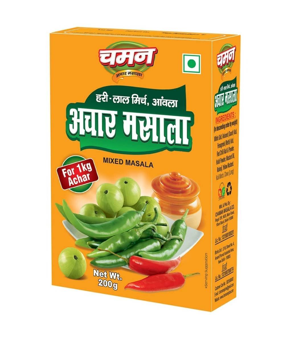 uk61YA4XgUhuS-1.jpg Chaman Mirch Amla Achar Masala 200G, Vegetable Masala - Powder - Fast UK Delivery - Image 1