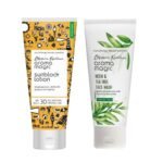 Aroma Magic Neem & tea tree face Wash 100 ml (Niacinamide) & Sunblock Lotion 50 ml SPF 20 - Fast UK Delivery