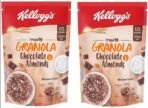 Kellogg's Crunchy Granola Chocolate & Almonds 450 gm Pack of 2 Pouch (2 x 450 g) - Fast UK Delivery