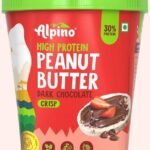 ALPINO High Protein Dark Chocolate Peanut Butter Crisp 500g - Roasted Peanuts, Dark Chocolate, Whey Protein & Pea Protein 30g Protein, Gluten Free - High Protein Peanut Butter Crispy - Fast UK Delivery
