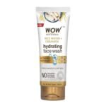 WOW Skin Science Rice Water & Ceramide Hydrating Face Wash | Brightens Skin | Tightens Pores | Locks in Moisture | Reduces Fine Lines | Improves Skin Elasticity | 100ml - Fast UK Delivery