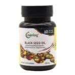 Nutriorg Black Seed Oil, 500 mg Capsules | Extra Virgin Cold Pressed Nigella Sativa | Organic Black Seeds | Supports Weight Loss & BMI Maintenance | 60 Soft Gel Capsules