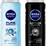 NIVEA Men Body Wash, Active Clean with Active Charcoal, Shower Gel for Body, Face & Hair, 500 ml & Men Body Wash, 500 ml - Fast UK Delivery