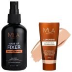 MILA Beaute Makeup Fixer |Makeup Setting Spray | Dermatalogically Tested 75ml Longwear Weightless Foundation | Flawless Matte Finish | Shade - (203 Beige, 30ml) - Fast UK Delivery