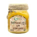 nutriorg A2 Gir Cow Ghee | Vedic Bilona Method | 100% Pure A2 Ghee From Grass-Fed Gir Cows | Rich In Vitamins A, D, E & K | Hand-Churned, Nutrient-Rich, Non-Gmo, Lab Certified | (1Ltr) - Fast UK Delivery