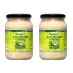 BourNeel's Soursop Fruit Jar 500 gm Pack of 2 | No Preservatives | Graviola Laxman Phal Fruit | High Vitamin C |