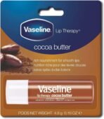 Vaseline Lip Care Cocoa Butter Rich Nourishment, 4.8 Gm, White - Fast UK Delivery