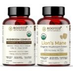 Rooted Actives Focus Bundle Capsule (Lion's Mane Capsules, Mushroom Complex Capsules) - Fast UK Delivery