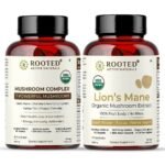 Rooted Actives Focus Bundle Capsule (Lion's Mane Capsules, Mushroom Complex Capsules) - Fast UK Delivery