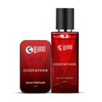 BEARDO Godfather Solid Perfume 10G & Godfather Perfume 50Ml - Set Of 2 For Men | Strong & Long Lasting Fragrance | For Date Night | Ideal For Daily Use, Elegant Scent Experience - Fast UK Delivery