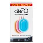 Godrej aer O Hanging Car Air Freshener Assorted Pack of 3 (22.5g) | Gel Lasts up to 30 days | Car Accessories - Fast UK Delivery