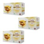 Gaia Chamomile Green Tea For Stress Relief & Good Sleep, Abundant in Antioxidant, Made with 100% Whole Leaf & Natural Chamomile Flowers, Light and Gentle Taste - (pack of 3) - Fast UK Delivery